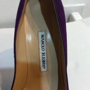 Manolo Blahnik Purple Suede Size 38.5/8.5